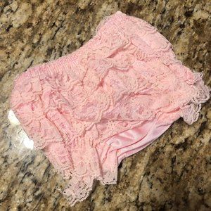 Soft Pink Lace Ruffle Bloomer - Ruffle Butt  (2)  BL5214  NWT Boutique